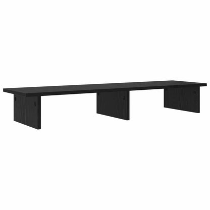 Stojan Na Monitor Černý Dub 100 X 27 X 15 Cm Kompozitní Dřevo