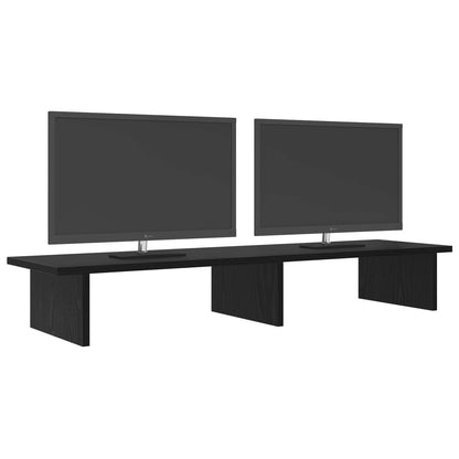 Stojan Na Monitor Černý Dub 100 X 27 X 15 Cm Kompozitní Dřevo