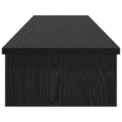 Stojan Na Monitor Černý Dub 100 X 27 X 15 Cm Kompozitní Dřevo