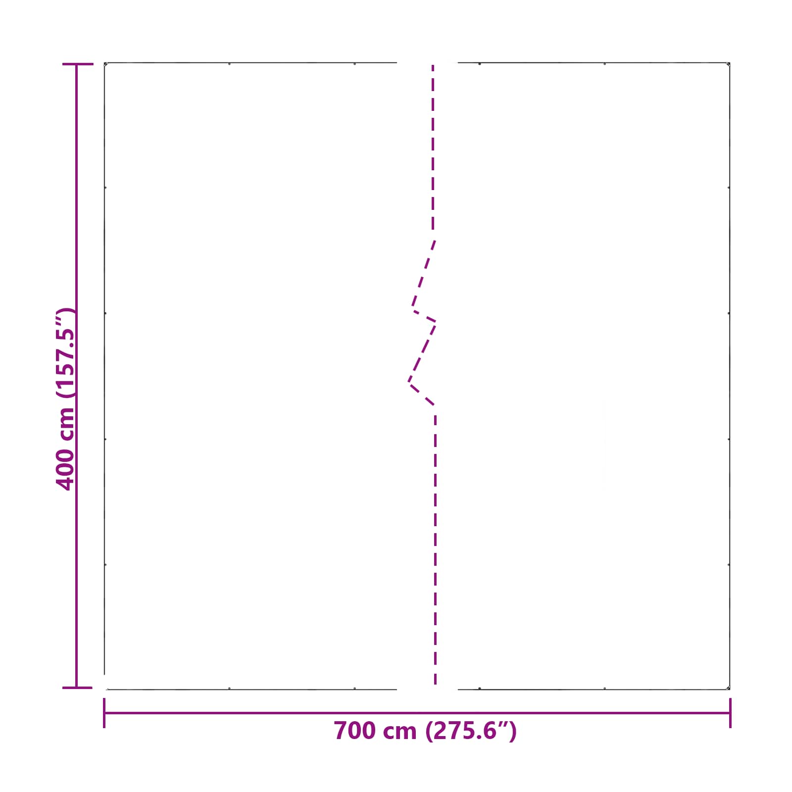 Plachta Transparentní 7 X 4 M Pe