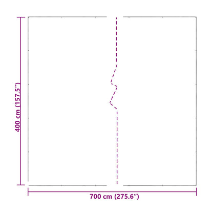Plachta Transparentní 7 X 4 M Pe