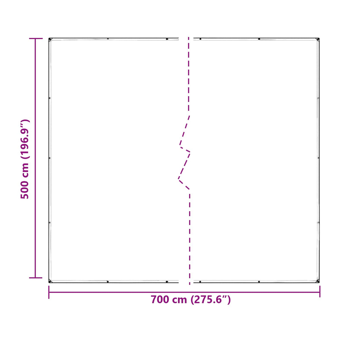 Plachta 350 Gsm Transparentní 7 X 5 M Pvc