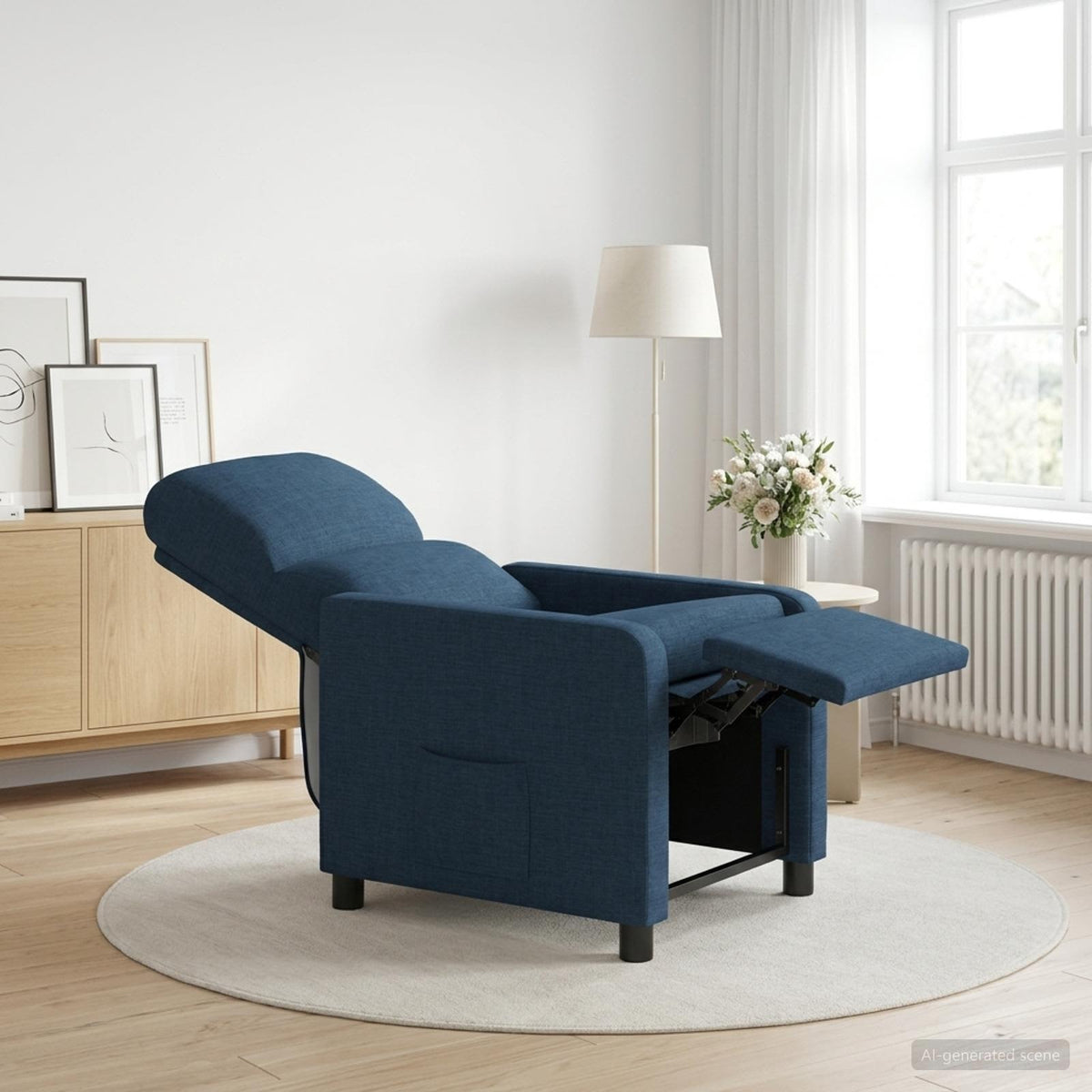 Křeslo S Funkcí Ležení Textil