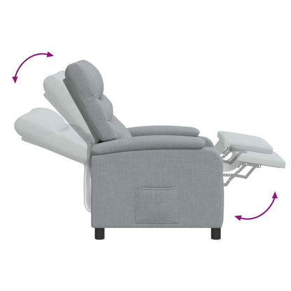Křeslo S Funkcí Ležení Textil