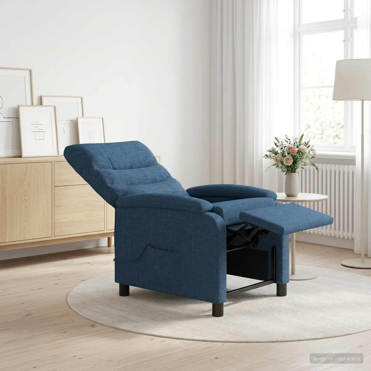 Křeslo S Funkcí Ležení Textil