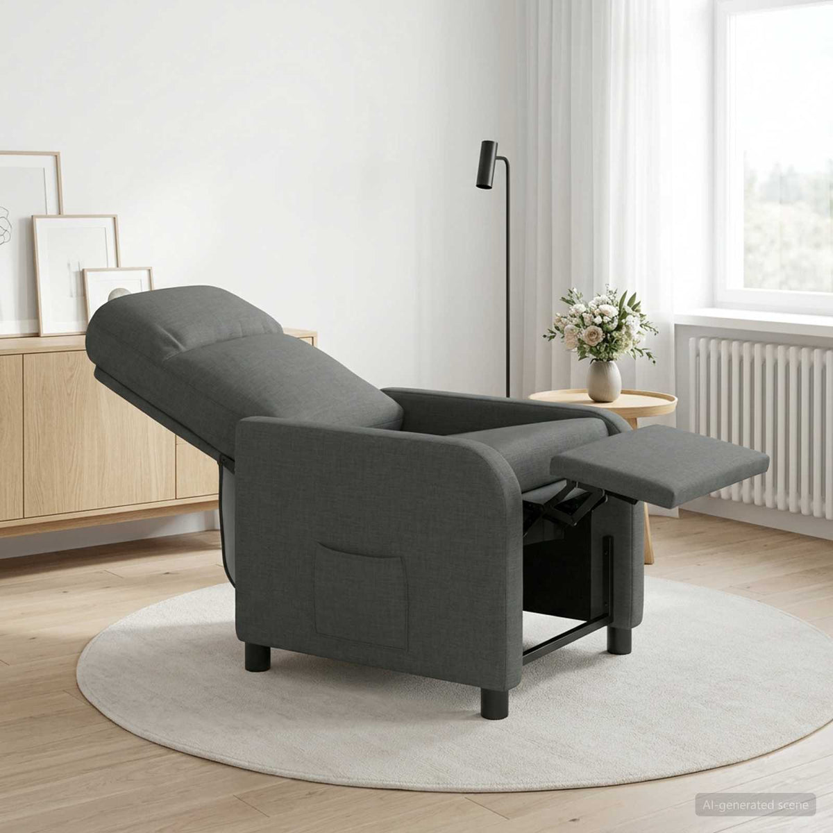 Křeslo S Funkcí Ležení Textil