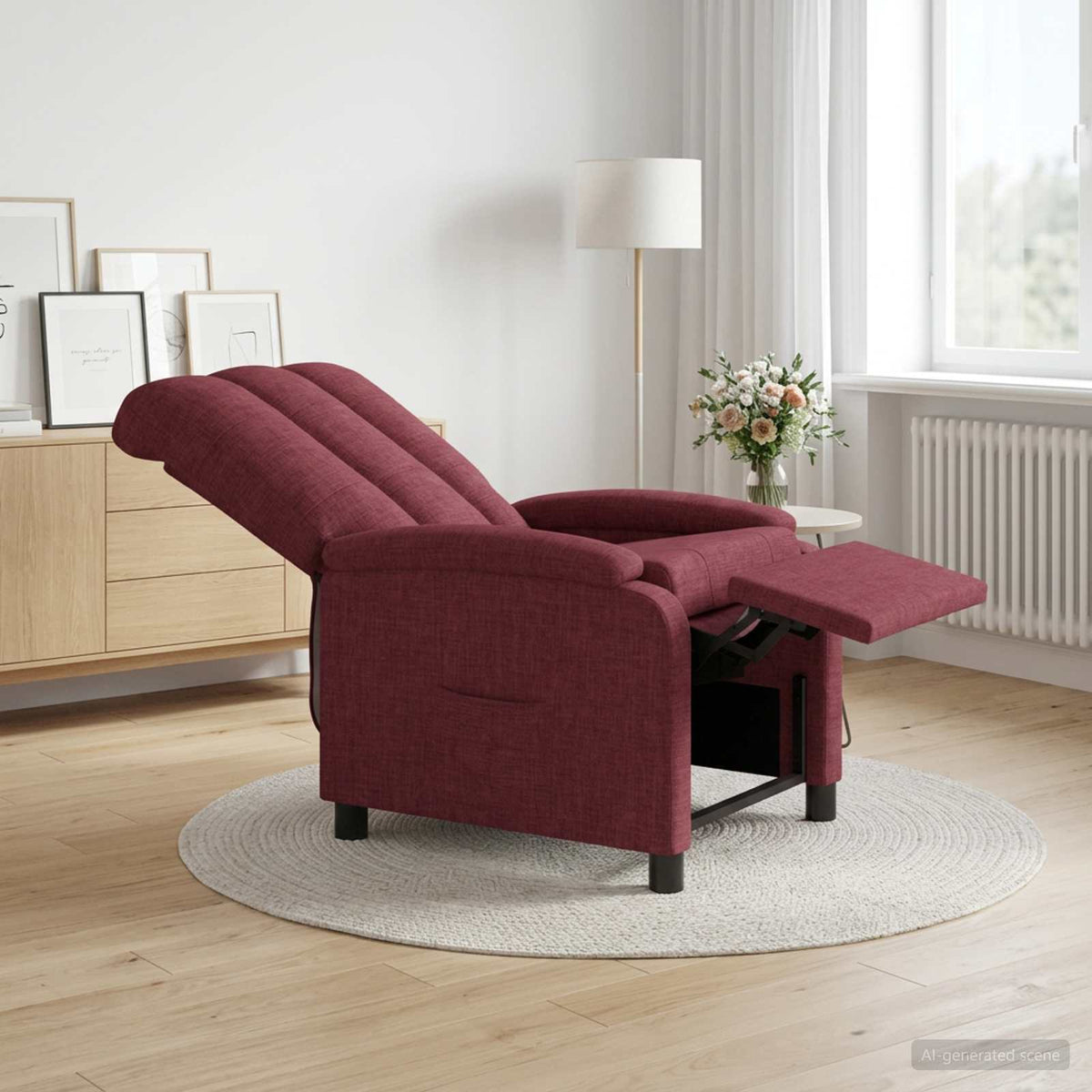 Křeslo S Funkcí Ležení Textil
