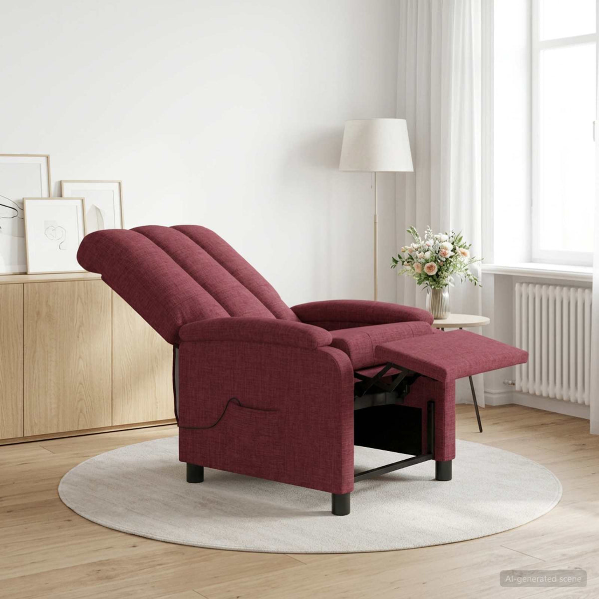 Křeslo S Funkcí Ležení Textil