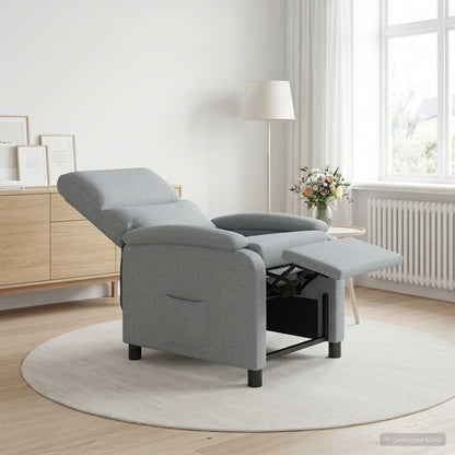 Křeslo S Funkcí Ležení Textil