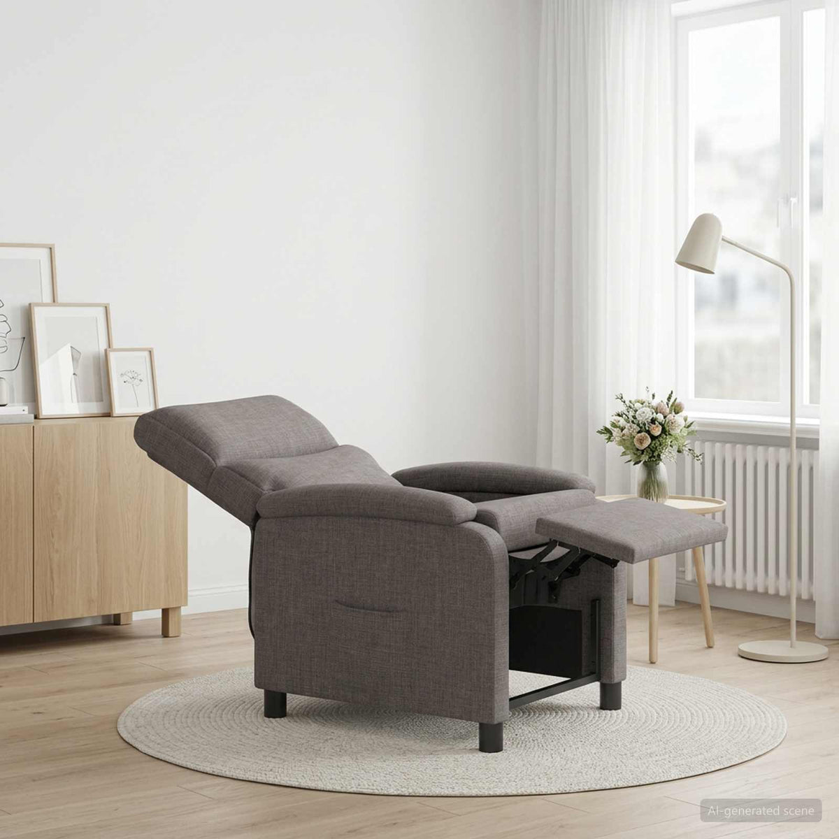 Křeslo S Funkcí Ležení Textil
