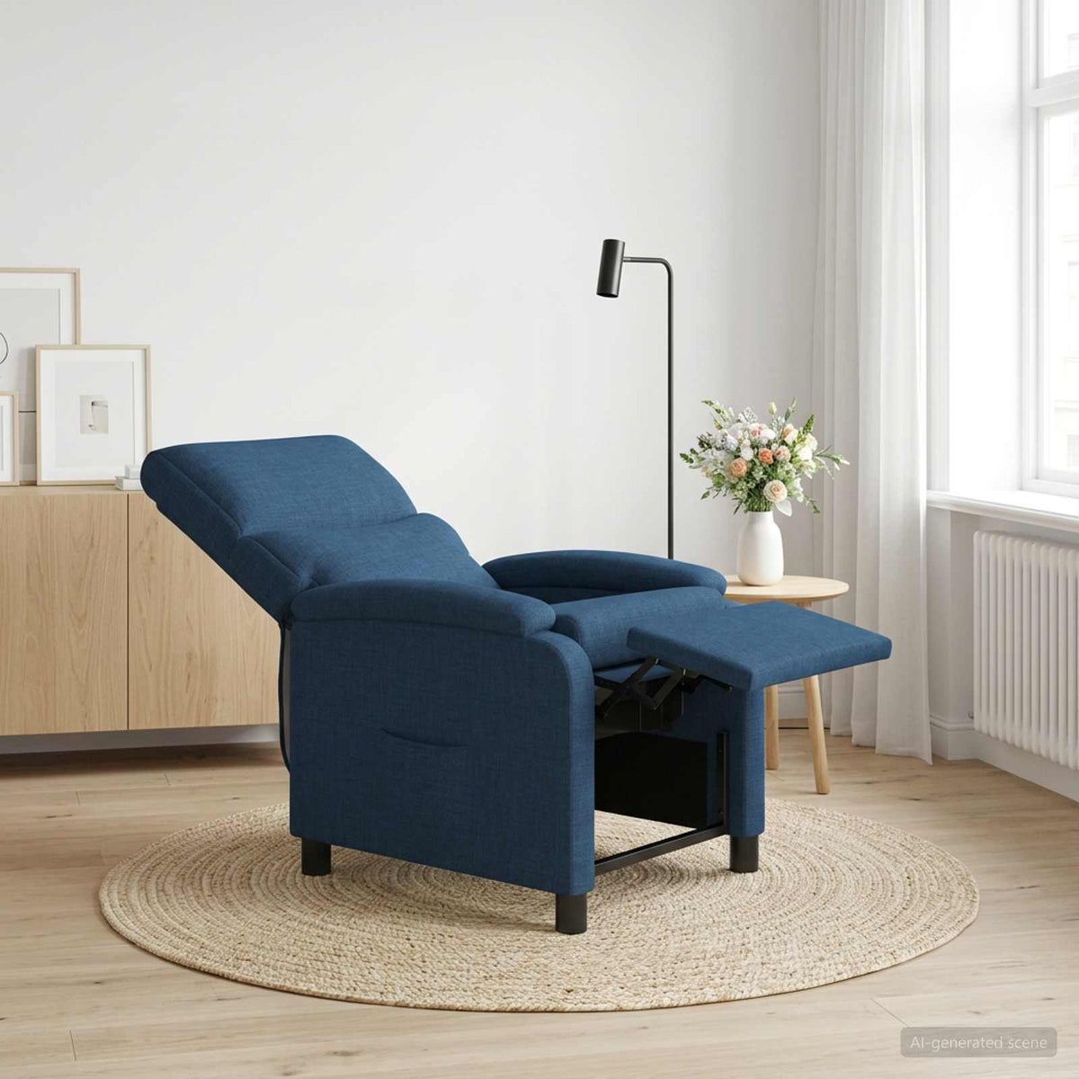 Křeslo S Funkcí Ležení Textil