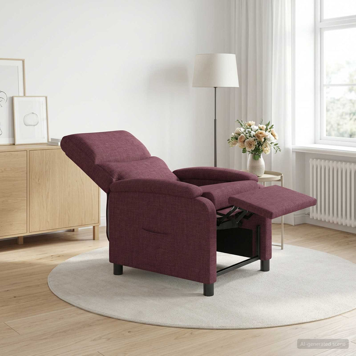Křeslo S Funkcí Ležení Textil