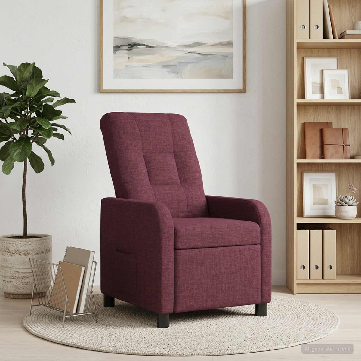 Křeslo S Funkcí Ležení Textil