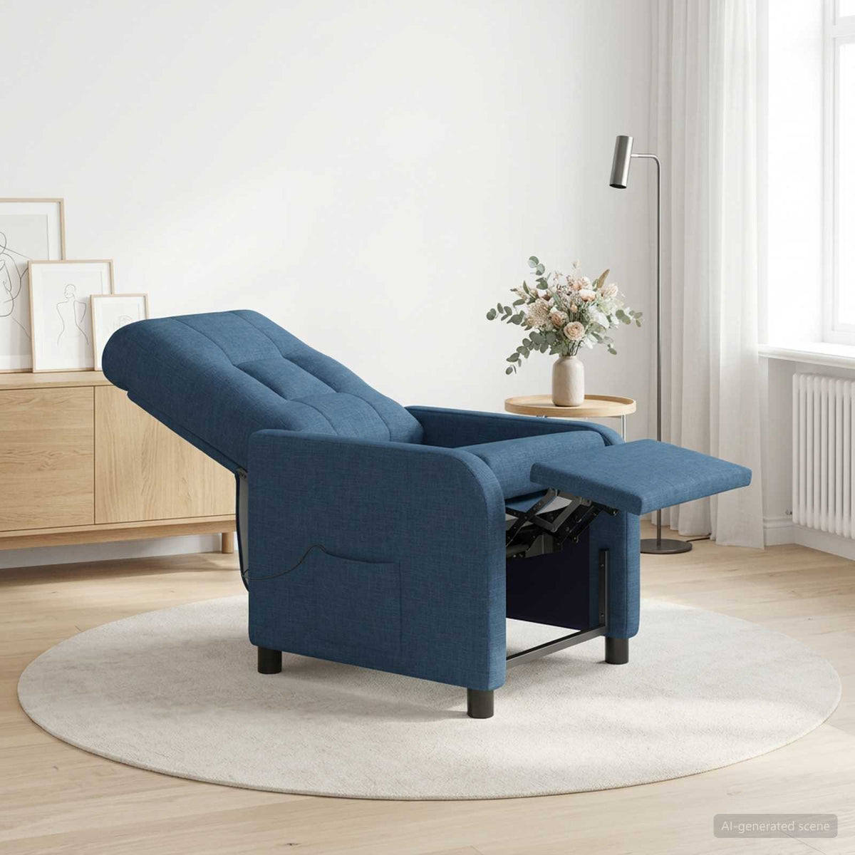 Křeslo S Funkcí Ležení Textil