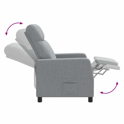 Křeslo S Funkcí Ležení Textil