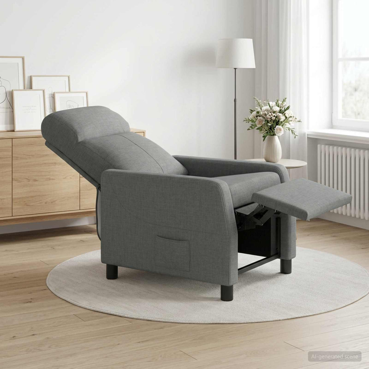 Křeslo S Funkcí Ležení Textil