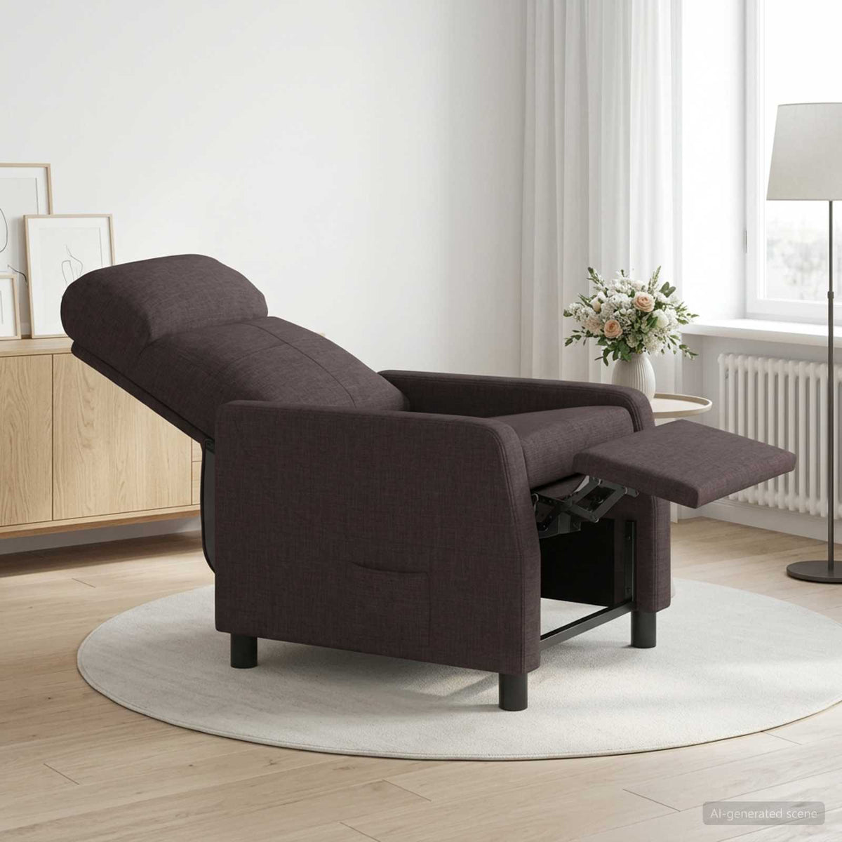Křeslo S Funkcí Ležení Textil