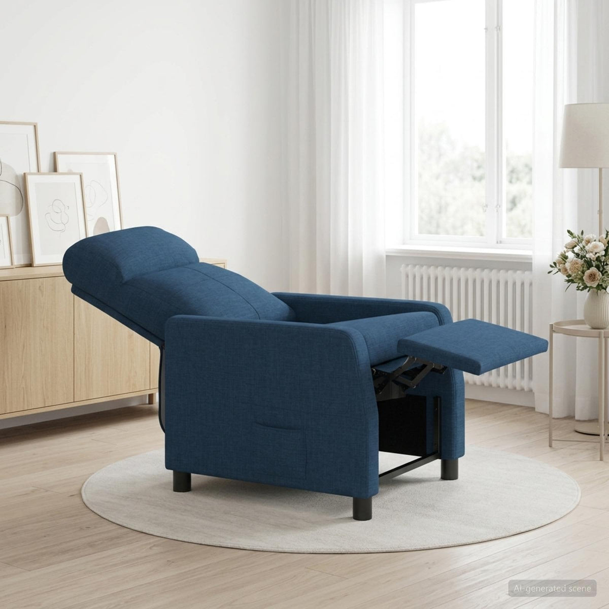 Křeslo S Funkcí Ležení Textil
