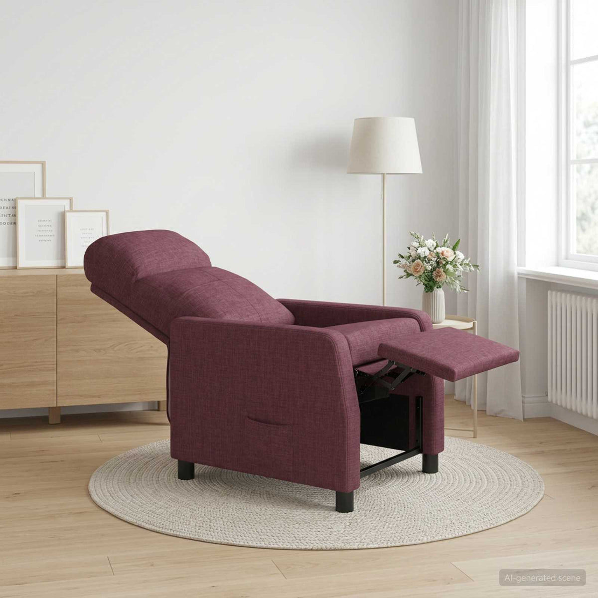 Křeslo S Funkcí Ležení Textil