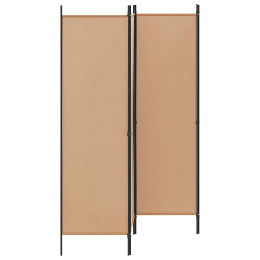 4-Panelový Pokojový Paravan Béžová 200 X 180 Cm Textil