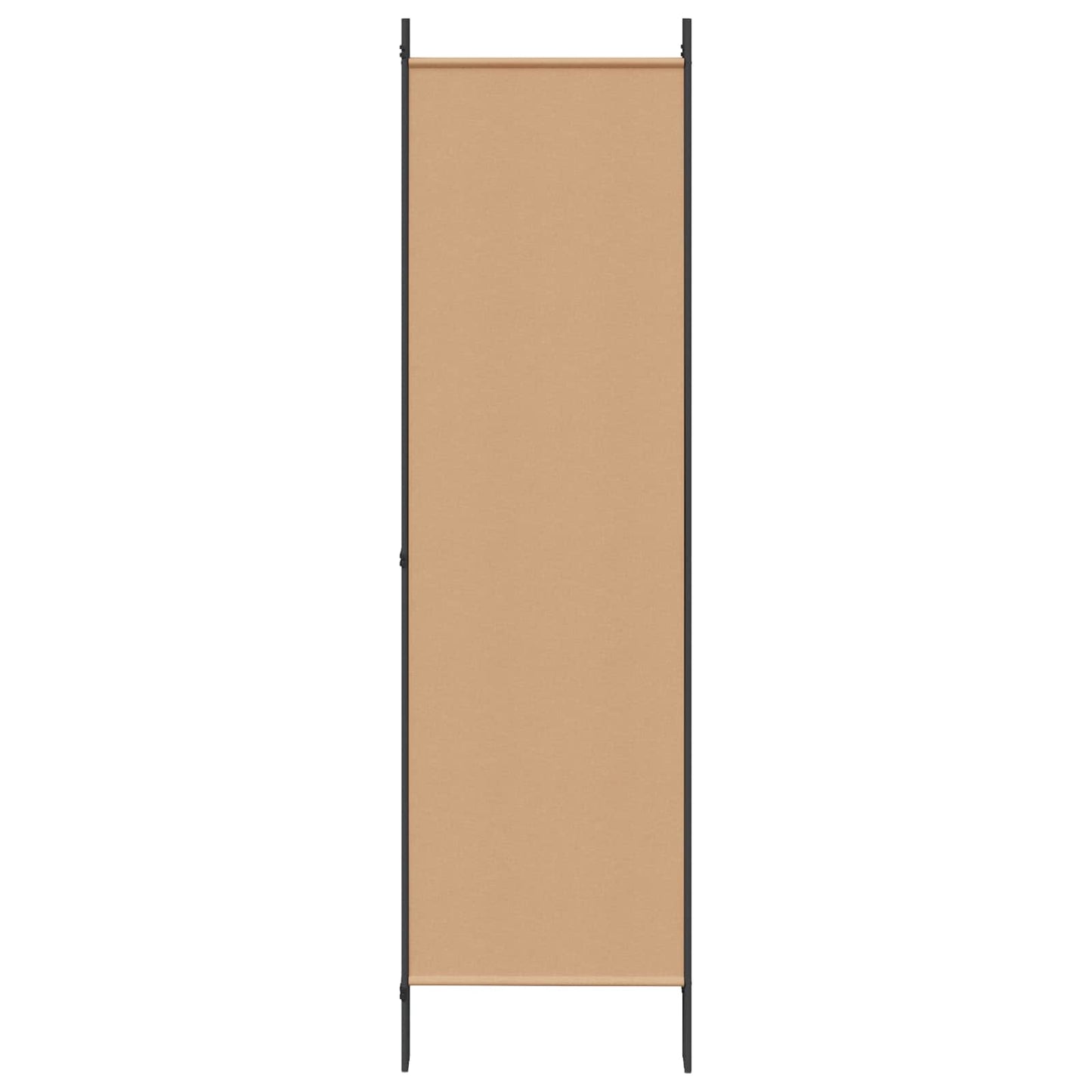 5-Panelový Paravan Béžová 250 X 180 Cm Textil