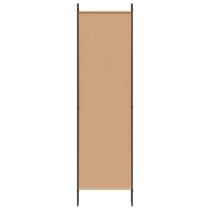 6-Panelový Dělící Paravan Béžová 300 X 180 Cm Textil