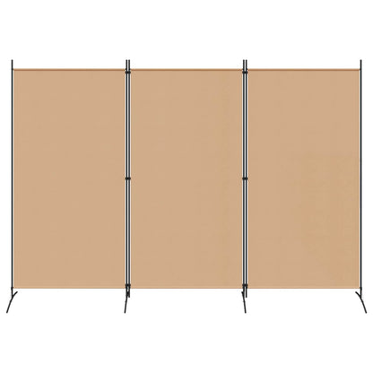3-Panelový Rozdělovací Stěna Béžová 260 X 180 Cm Textil