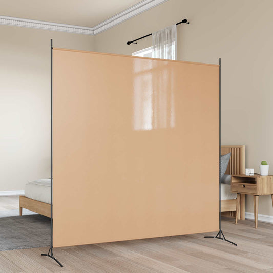 Jednopanelová Dělící Stěna Béžová 175 X 180 Cm Textil