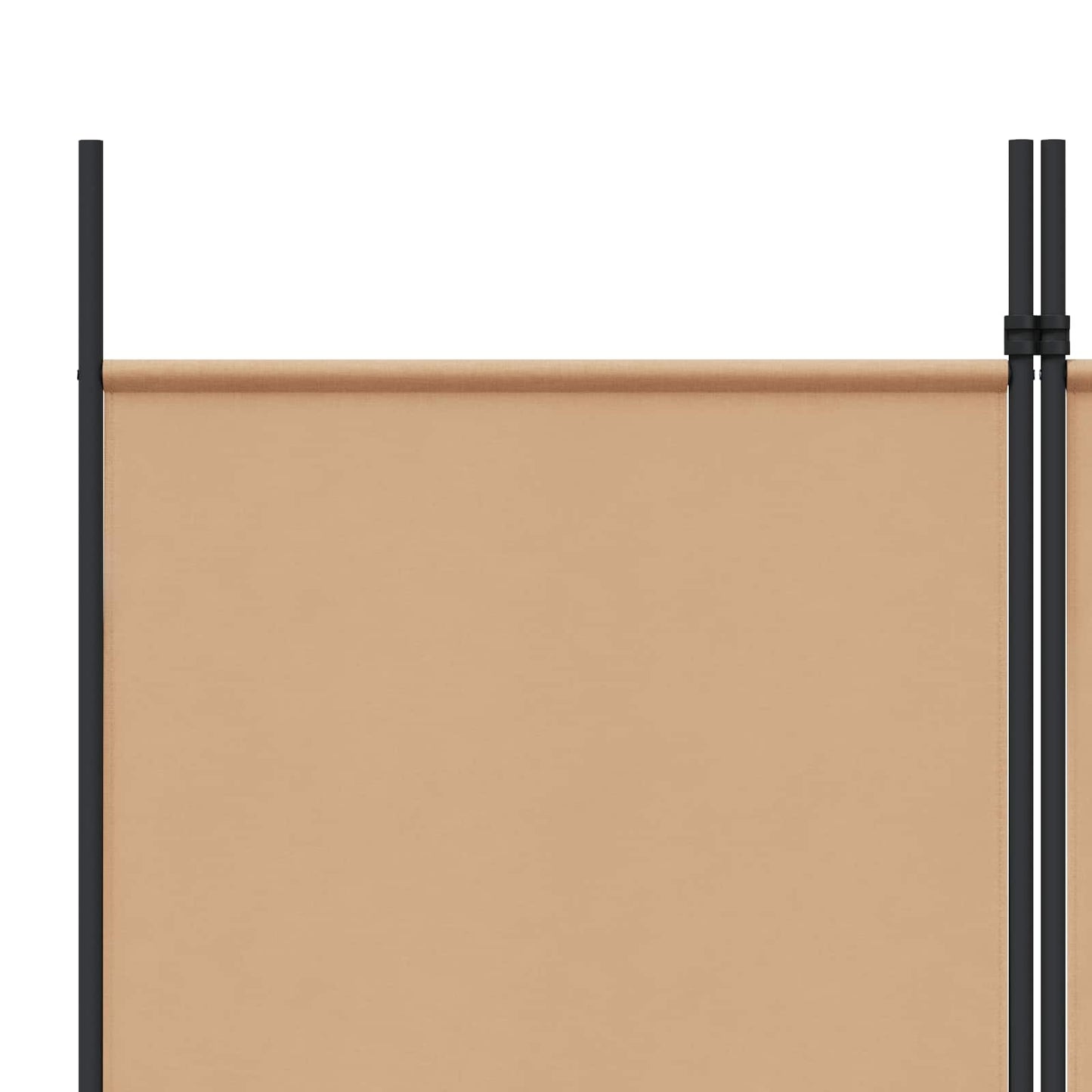 4-Panelový Pokojový Paravan Béžová 200 X 220 Cm Textil