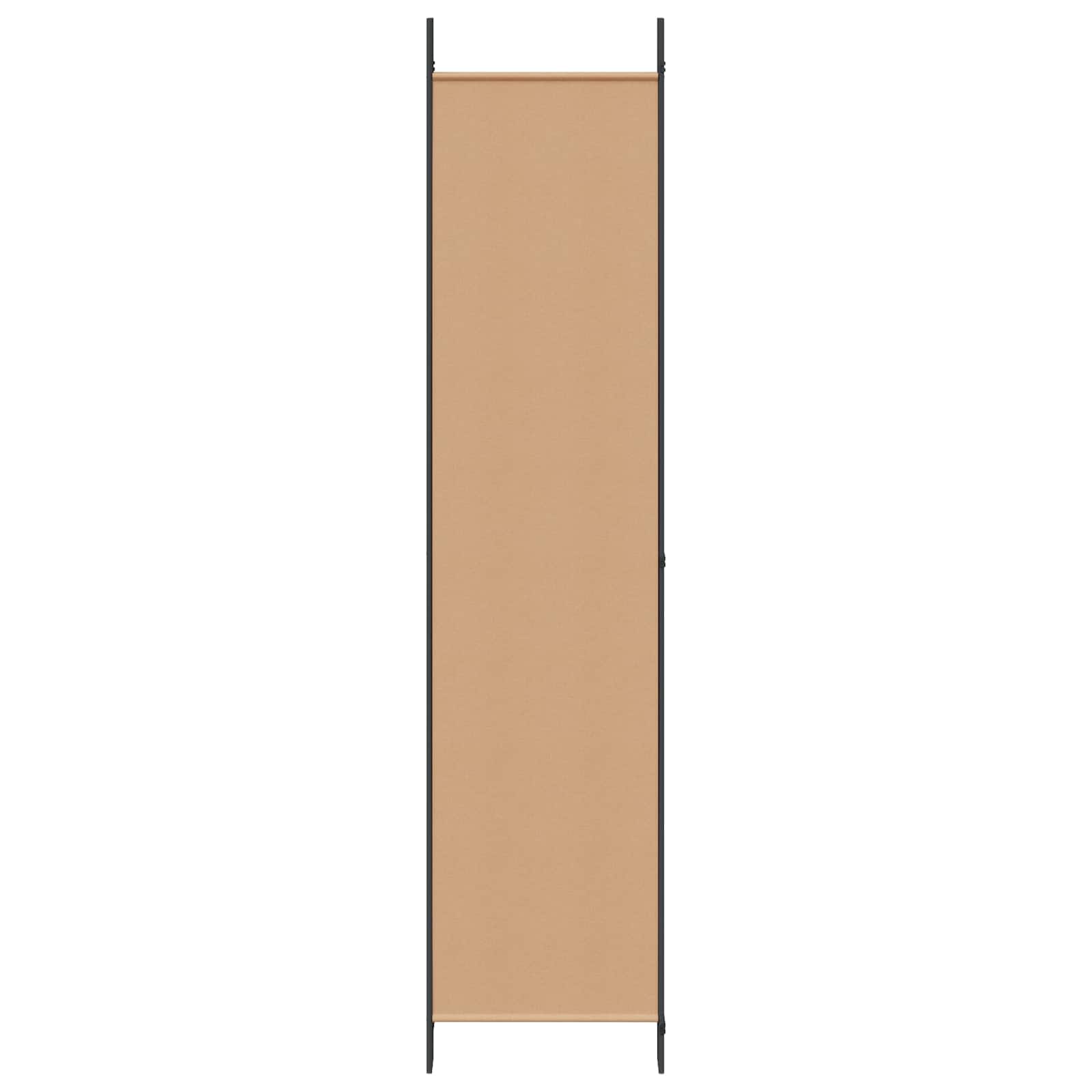 4-Panelový Pokojový Paravan Béžová 200 X 220 Cm Textil