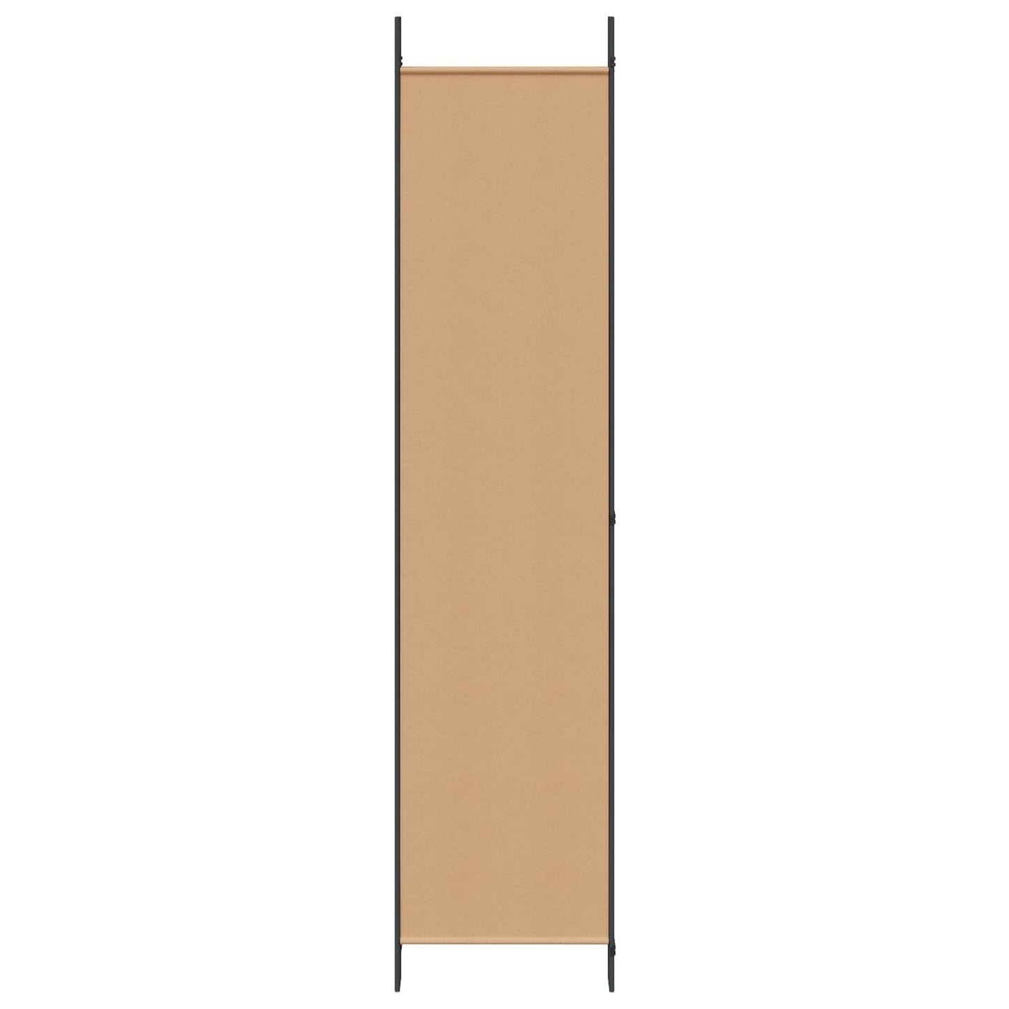 5-Panelový Paravan Béžová 250 X 220 Cm Textil