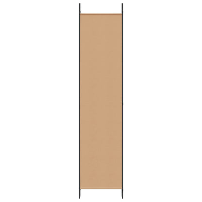 5-Panelový Paravan Béžová 250 X 220 Cm Textil