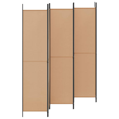 6-Panelový Dělící Paravan Béžová 300 X 220 Cm Textil