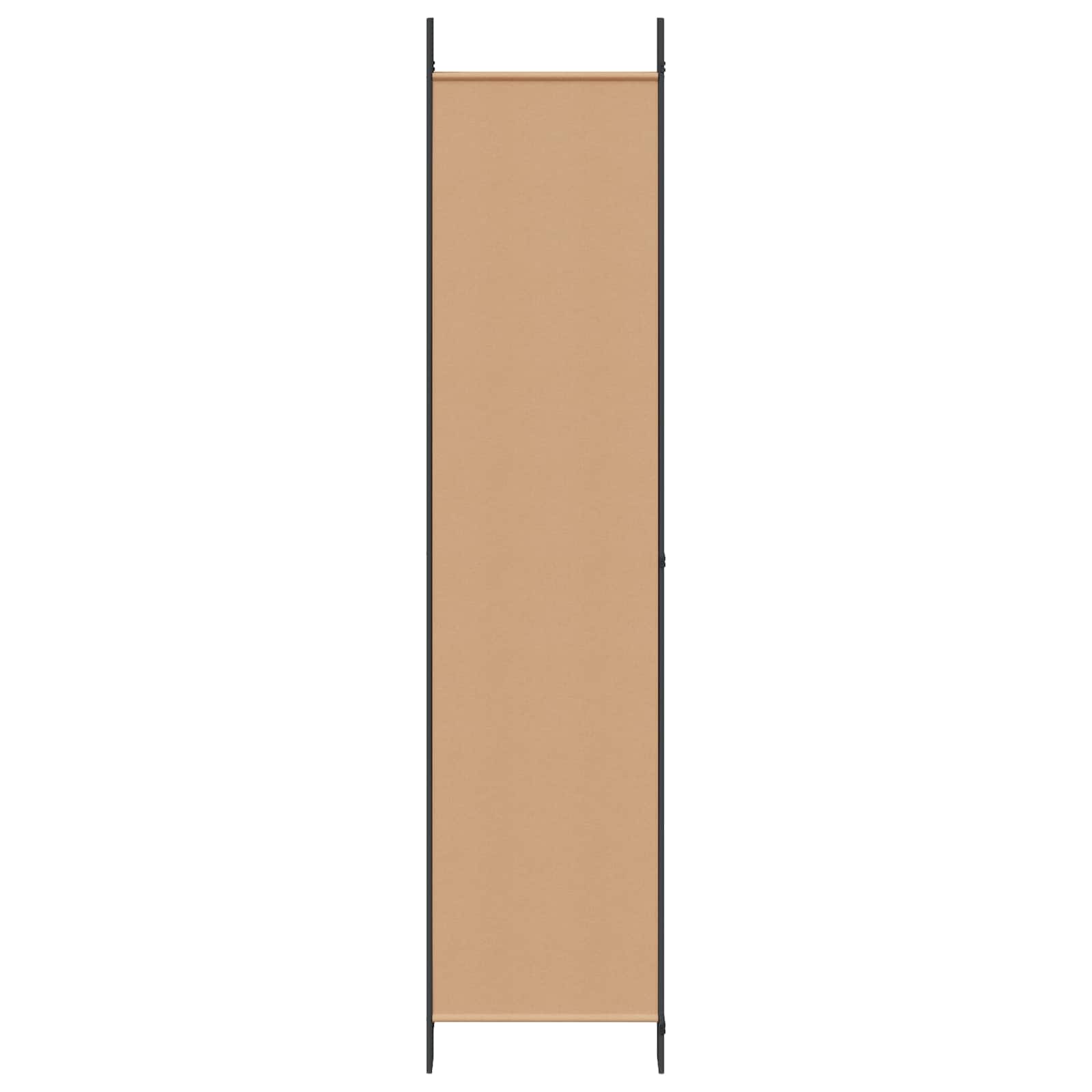 6-Panelový Dělící Paravan Béžová 300 X 220 Cm Textil