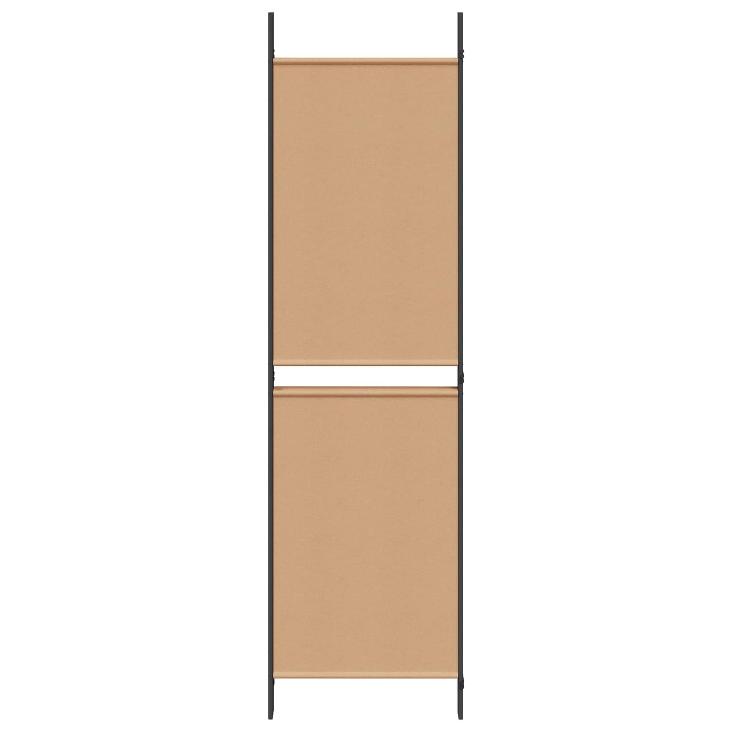 4-Panelový Pokojový Paravan Béžová 200 X 180 Cm Textil