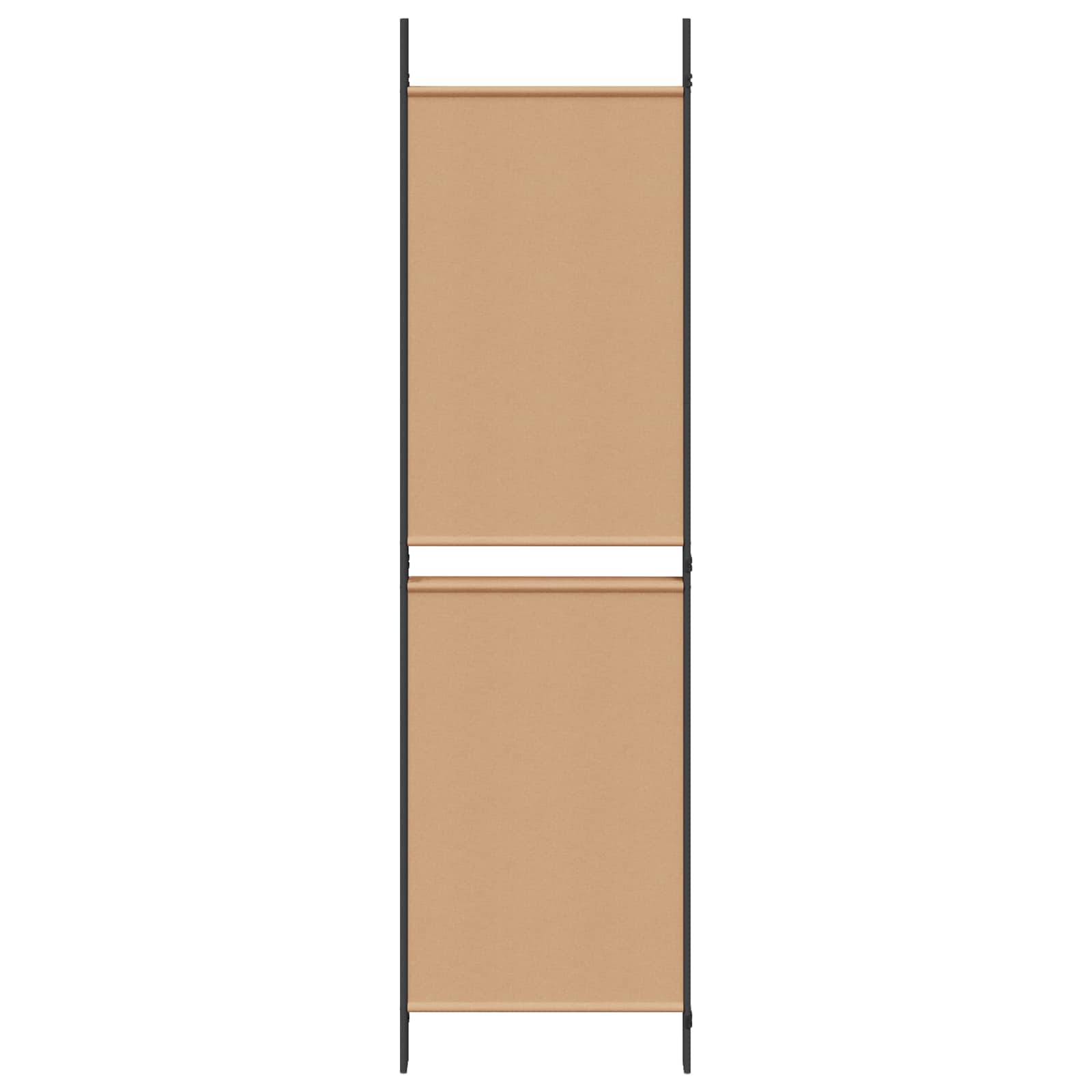 4-Panelový Pokojový Paravan Béžová 200 X 180 Cm Textil
