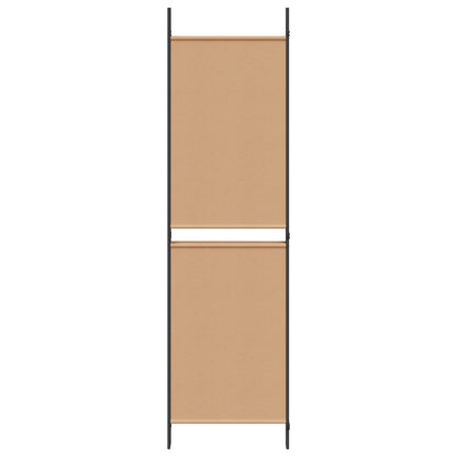 4-Panelový Pokojový Paravan Béžová 200 X 180 Cm Textil