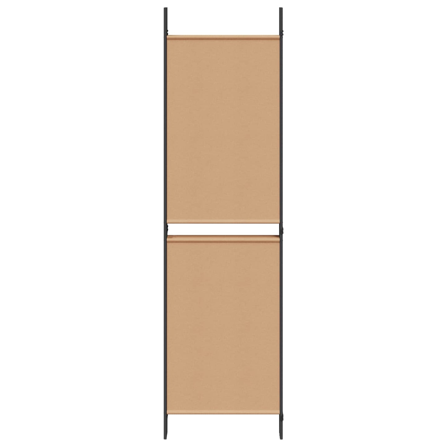 5-Panelový Paravan Béžová 250 X 180 Cm Textil