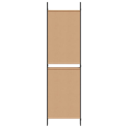5-Panelový Paravan Béžová 250 X 180 Cm Textil