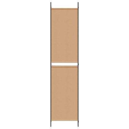 4-Panelový Rozdělovací Paravan Béžová 200 X 220 Cm Textil