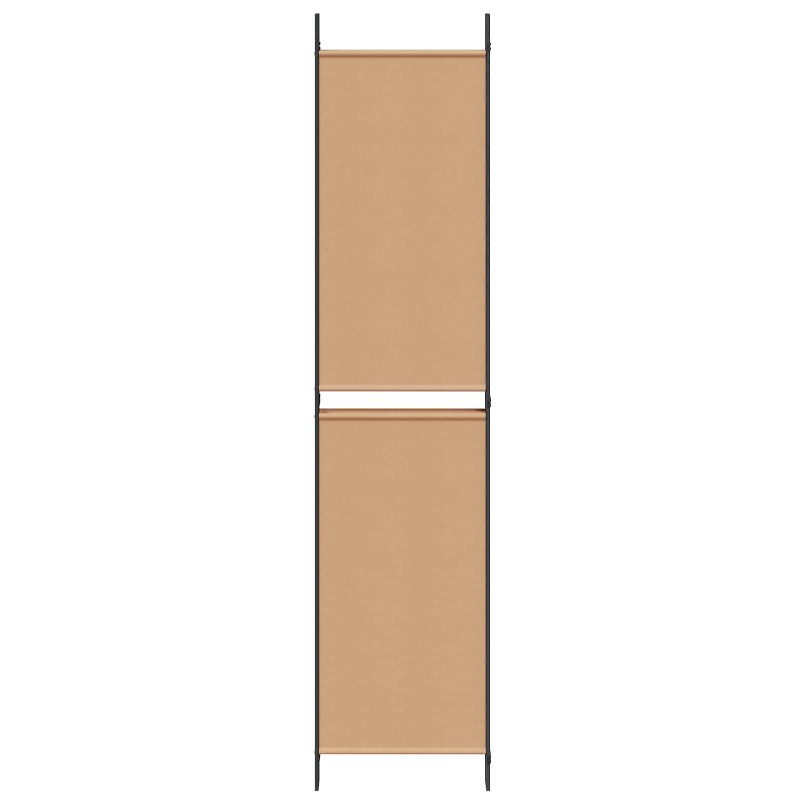 5-Panelový Rozdělovač Místností Béžová 250 X 220 Cm Textil