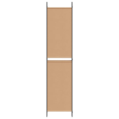 5-Panelový Rozdělovač Místností Béžová 250 X 220 Cm Textil
