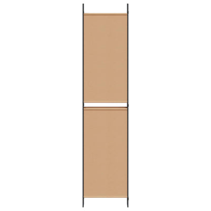 6-Panelový Dělící Paravan Béžová 300 X 220 Cm Textil