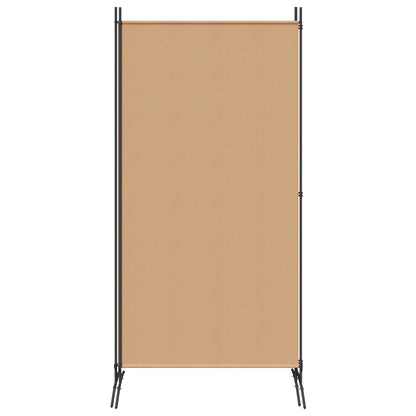 2-Dílný Rozdělovač Pokojů Béžová 175 X 180 Cm Textil