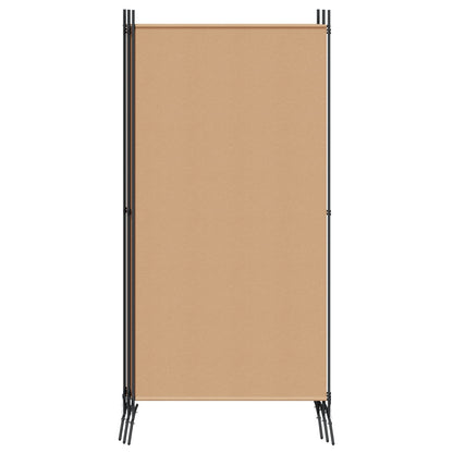 5-Panelový Paravan Béžová 433 X 180 Cm Textil