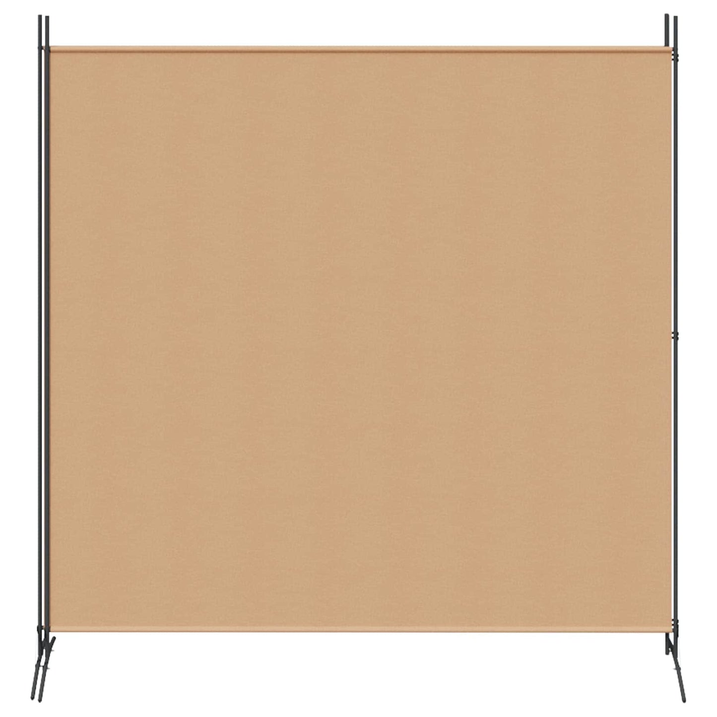 2-Dílný Rozdělovač Pokojů Béžová 348 X 180 Cm Textil