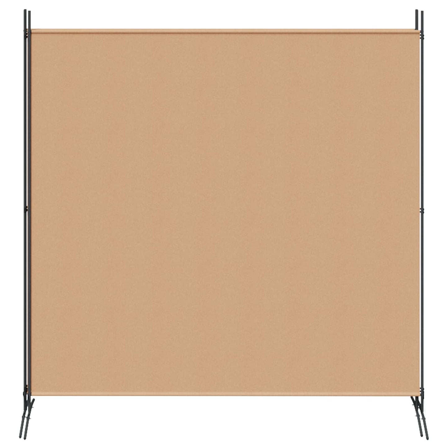 4-Panelový Pokojový Paravan Béžová 525 X 180 Cm Textil