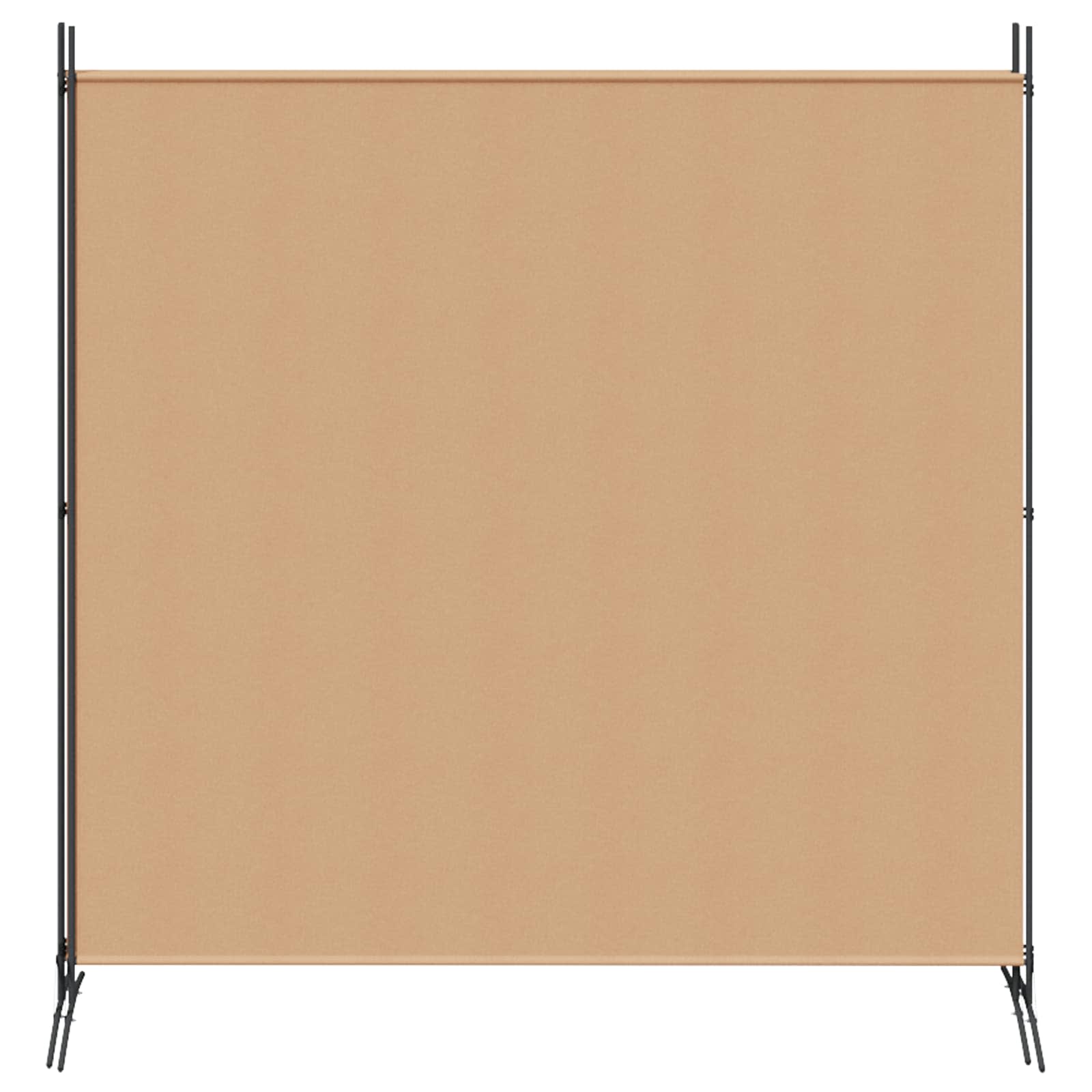 4-Panelový Pokojový Paravan Béžová 525 X 180 Cm Textil