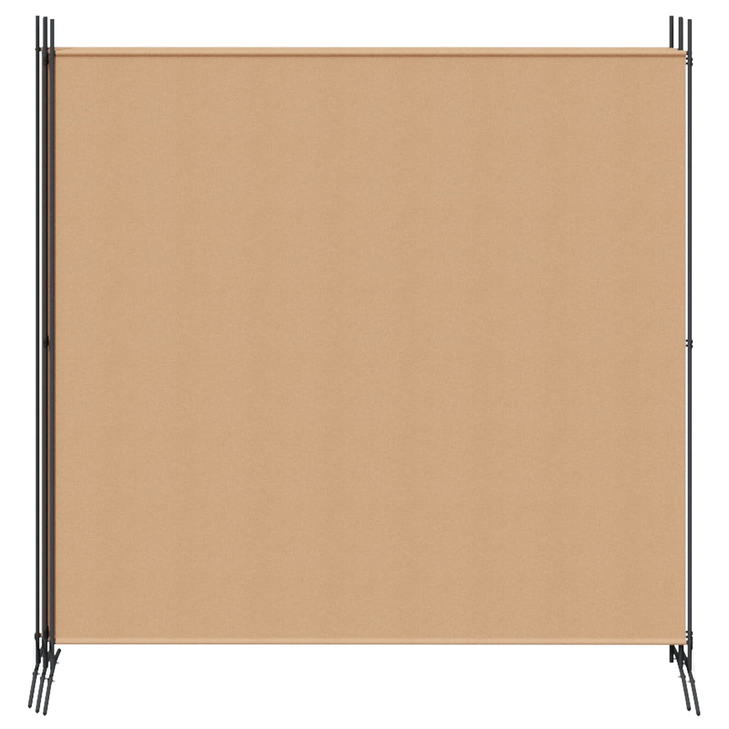 4-Panelový Pokojový Paravan Béžová 698 X 180 Cm Textil