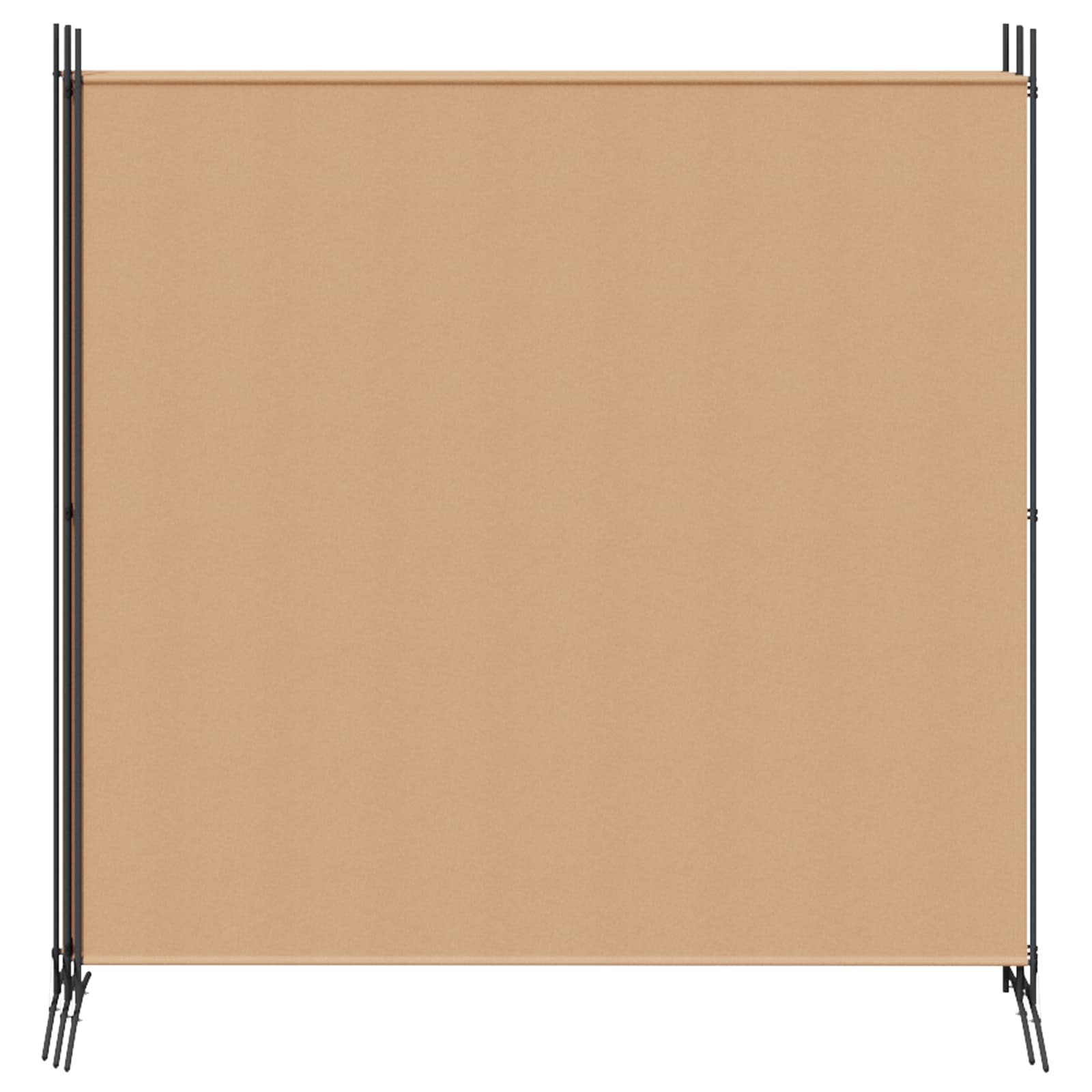 4-Panelový Pokojový Paravan Béžová 698 X 180 Cm Textil